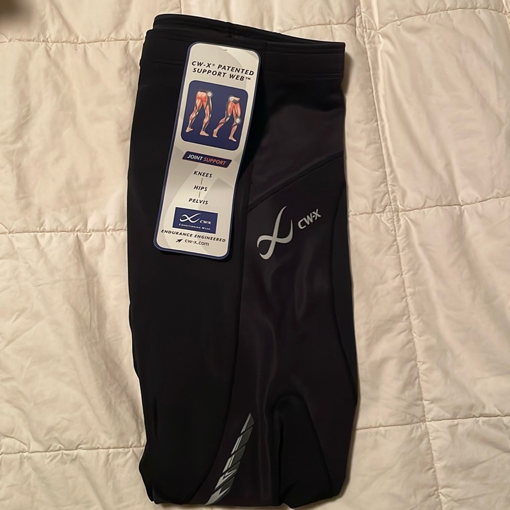 CW-X Stabilyx compression joint muscle support tights sized small New w tags